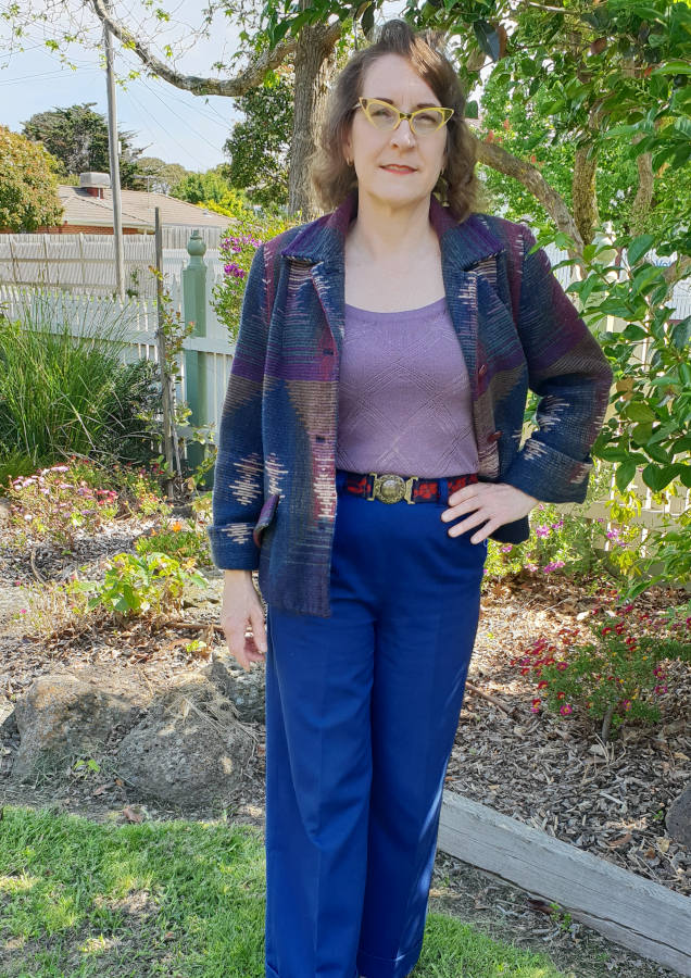 40s Swing Jacket and Wide Leg Pants
