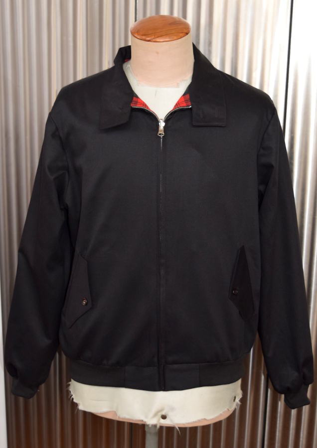 Black Harrington style bomber jacket